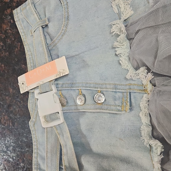 Denim Tulle Skirt - Picture 6 of 8